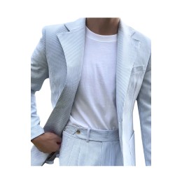 訂製休閒隨性泡泡紗西裝外套      設計單排扣意式春夏季紳士西服    滌綸97%   氨綸3%    泡泡紗西裝外套    小清新   兩粒單排扣    SKMS106 訂製休閒隨性泡泡紗西裝外套      設計單排扣意式春夏季紳士西服    滌綸97%   氨綸3%    泡泡紗西裝外套    小清新   兩粒單排扣    SKMS106